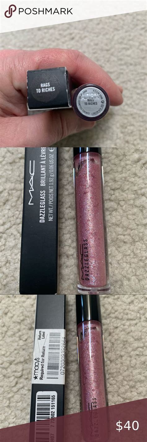 Rare Mac Dazzle Glass Lipgloss Shade Rags To Riche Lip Gloss Shades