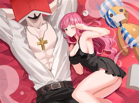 Perona Dracule Mihawk And Kumacy One Piece Drawn By Joman Danbooru