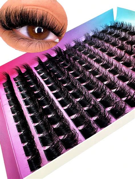 New Rows Mixed Hot Melt Flare Fluffy Soft Ribbon Segmented False Lashes Cluster Diy Single