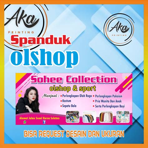 Jual Aka Printing Cetak Spanduk Dan Banner Collection Salon Warung Bisa