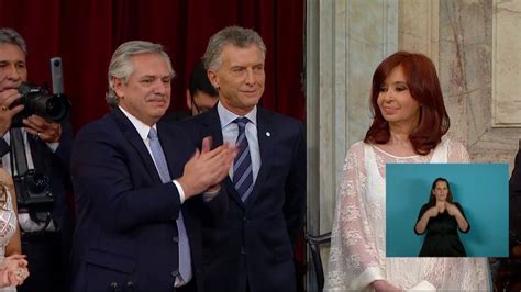 El Saludo Entre Mauricio Macri Y Cristina Fernández En El Congreso Youtube