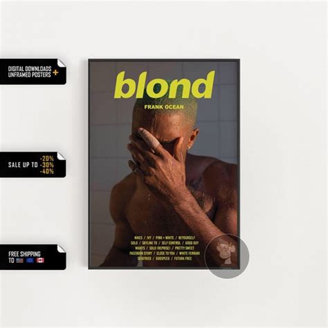 Frank Ocean Blonde Album Cover Poster Etsy Australia