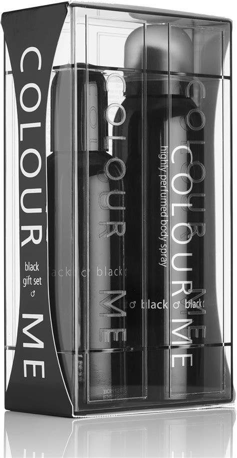 Colour Me Black Fragrance For Men Gift Set 90ml EDP 150ml Body