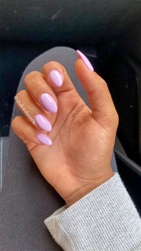 Rounded Acrylic Nails Purple Acrylic Nails Lilac Nails Lavender