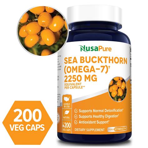 Sea Buckthorn Omega Mg Veg Caps Vegetarian Non