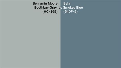 Benjamin Moore Boothbay Gray Hc 165 Vs Behr Smokey Blue 540f 5 Side By Side Comparison