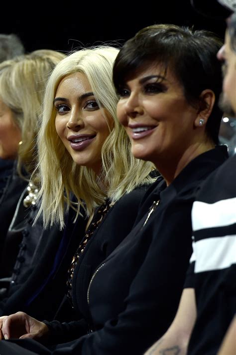 Kim Kardashian Smiled At Her Mom Kris During The Show Kim Kardashian And Katy Perry Get The