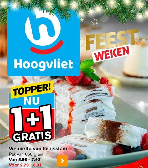 Viennetta Vanille Ijsstam 1 1 Gratis Aanbieding Bij Hoogvliet 1Folders Nl