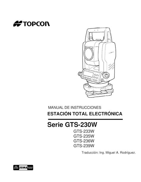 PDF Manual Estacion Total Topcon Gts230w DOKUMEN TIPS