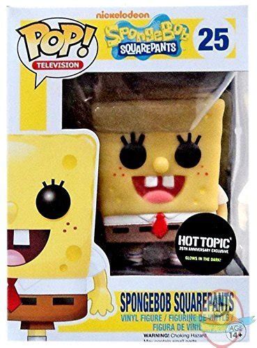 Pop Television Spongebob Squarepants Spongebob Hot Topic 25 Funko JC Man Of Action Figures