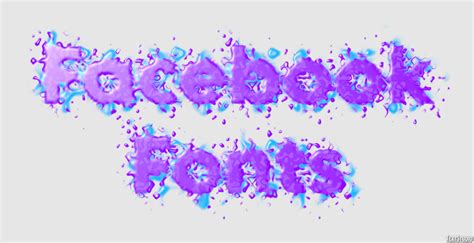 Facebook Fonts Text Effect and Logo Design Font