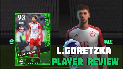 Potw Booster L Goretzka Detailed Player Review In Efootball Youtube