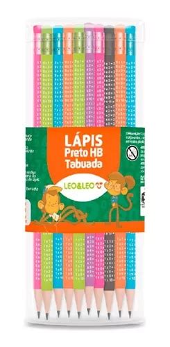 Lápis De Escrever Hb Tabuada Pote 72 Unidades Leonora Frete grátis