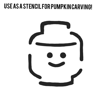 Carve A Lego Pumpkin For Halloween With These Stencils Blocks The