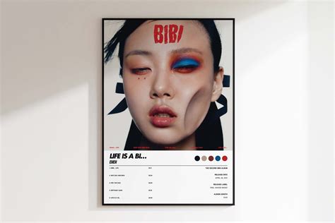 Bibi Life Is A Bi Album Cover Poster Tracklist Poster Digital