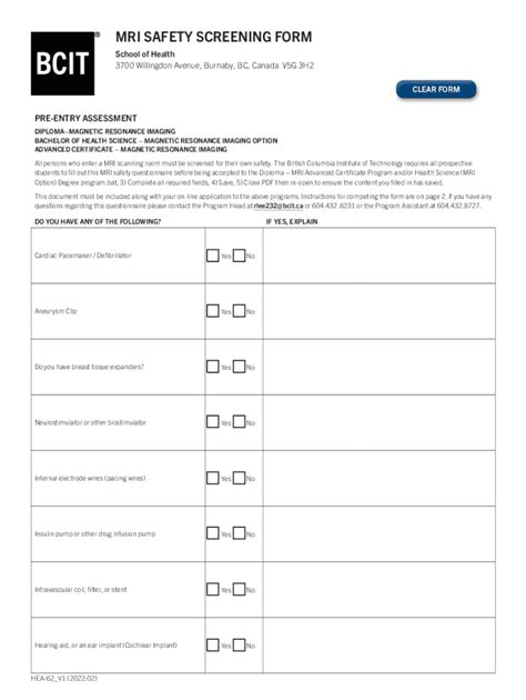 Get Mri Safety Screening Form Us Legal Forms Fill Out And Sign