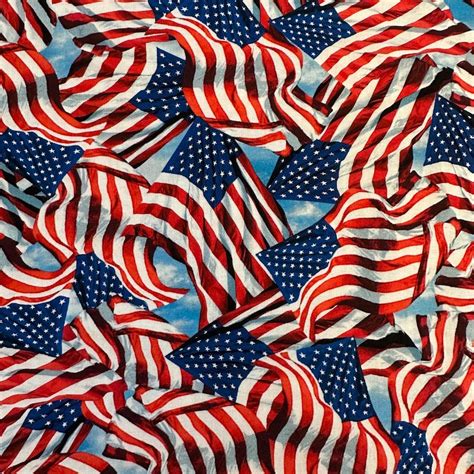 American Flag Fabric - Etsy