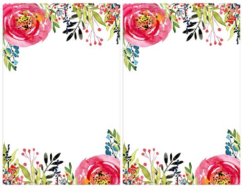 Floral Invitation Template Free Printable Paper Trail Design