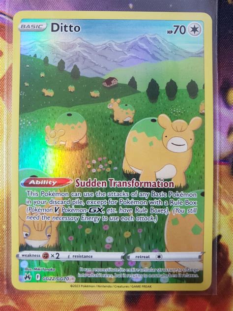 Ditto Gg Gg Swsh Crown Zenith Holo Galarian Gallery Pokemon Tcg