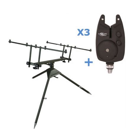 Rod Pod Basic Carp Spirit Classic Maxi 3 4 Cannes 3 Détécteurs