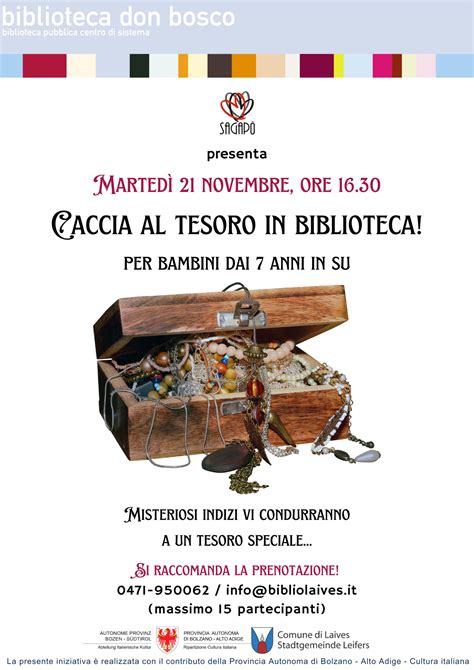 Caccia Al Tesoro In Biblioteca Comitato Laives Cultura