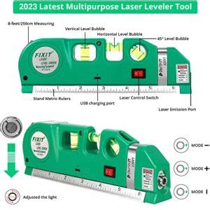 Semlos Laser Level Line Tool Multipurpose Laser Leveler Tool Kit With