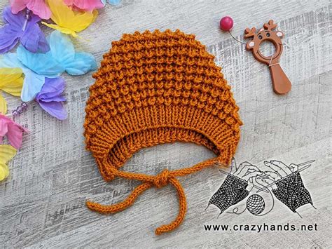 Fruity Knit Baby Bonnet Free Pattern Crazy Hands