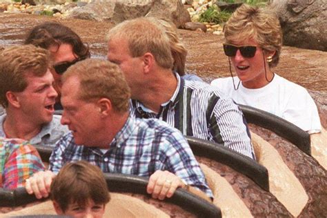 25 August 1993 Princess Diana Captured On Camera At Walt Disney World In Florida Splash