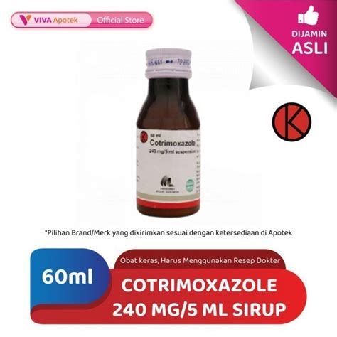 Jual Cotrimoxazole Mg Ml Sirup Antibiotik Infeksi Bakteri