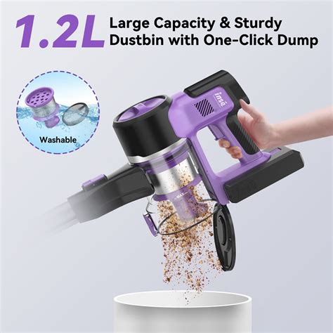 Inse S Kpa Min W Cordless Handheld Stick Carpet Floor Vacuum