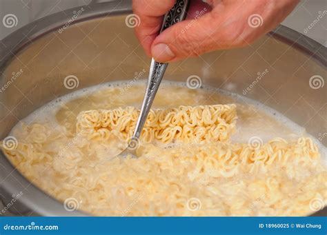 Cooking Noodles In Pot Royalty Free Stock Photo Image 18960025