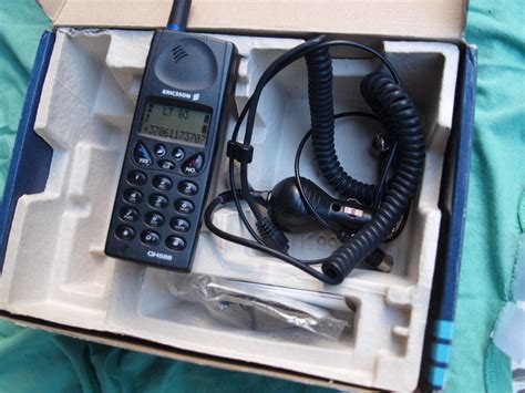 Vintage Ericsson Gh Mobile Phone In Original Box Made In Sweden