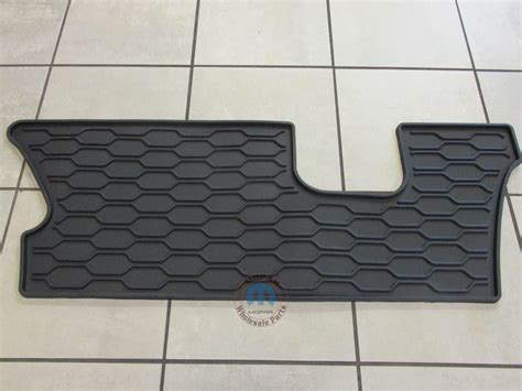 2011 2012 2013 Dodge Durango Rubber Slush Mats 3rd Row Black Mopar Oem Automotive