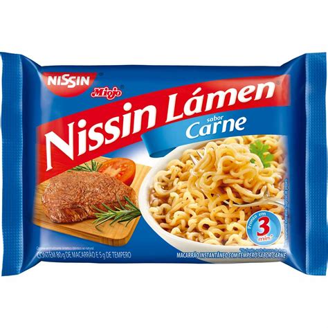 Macarrão Instantâneo Lámen Carne Nissin 85g Tenda Atacado