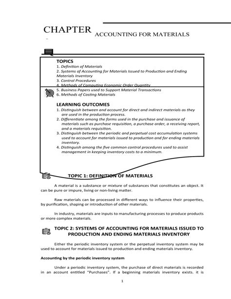 Pdfcoffee 2 Accounting For Materials Pdf Free