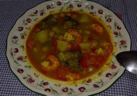 Potaje De Garbanzos Con Alcachofas Y Langostinos Receta De Manuel Rueda