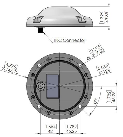 VSS6037L VeroStar Surface Mount Full GNSS Precision Antenna L Band