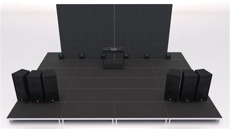 Dj Booth Stage Modelo D Turbosquid