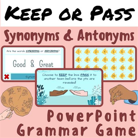 Synonyms And Antonyms Fun And Interactive Grammar Keep Or Pass Ppt Game