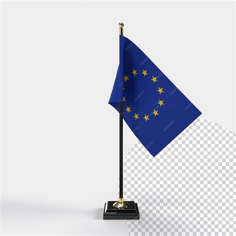 Premium Psd European Union Flag Eu Flag 3d Rendering