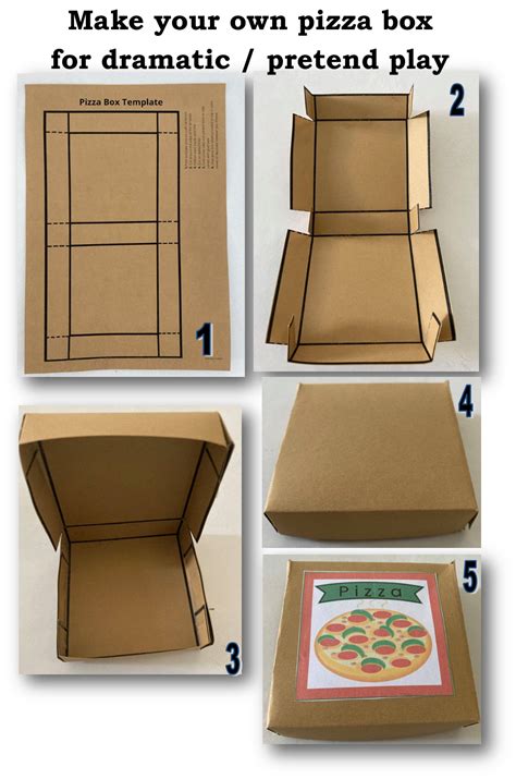 Make Your Own Pizza Box In 2021 Dramatic Play Play Pizza Shop