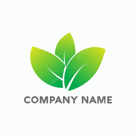 Gambar Logo Indah Daun Alami Logo Hijau Logo Datar Modern Logo Unik