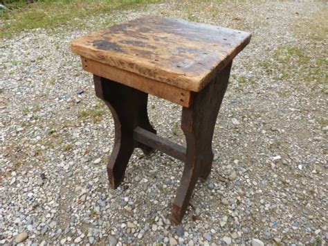 ANCIEN TABOURET DE campagne bois outil de métier paysan sellette art