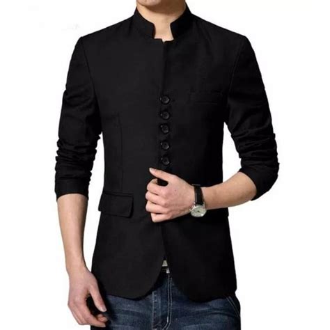 Jual BLAZER PRIA ALPHA BLACK Jas Casual Cowok Hitam Jasket Kuliah