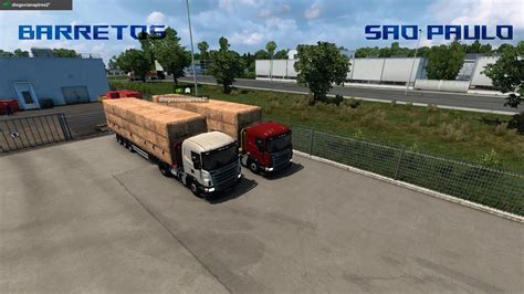 Ao Vivo Euro Truck Simulator Mapa Eaa Comboio De Barretos A Sao