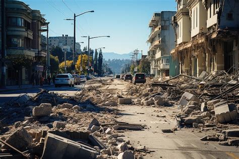 Poderoso Terremoto Que Muestra El Impacto Devastador De Las Fuerzas Sísmicas En Las Estructuras