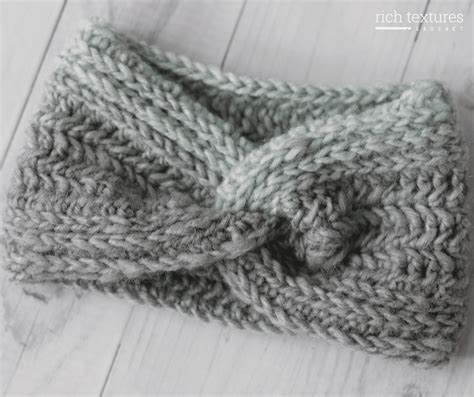 Glacier Ear Warmer Crochet Pattern Rich Textures Crochet