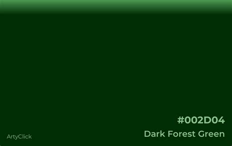 dark forest green color artyclick
