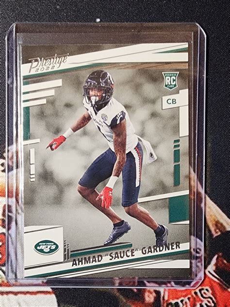 Panini Prestige Ahmad Sauce Gardner Rookie Rc New York Jets