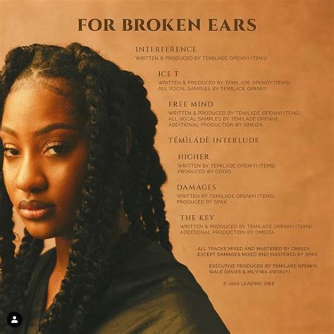 Tems Drops Debut Album "For Broken Ears" » Ubetoo